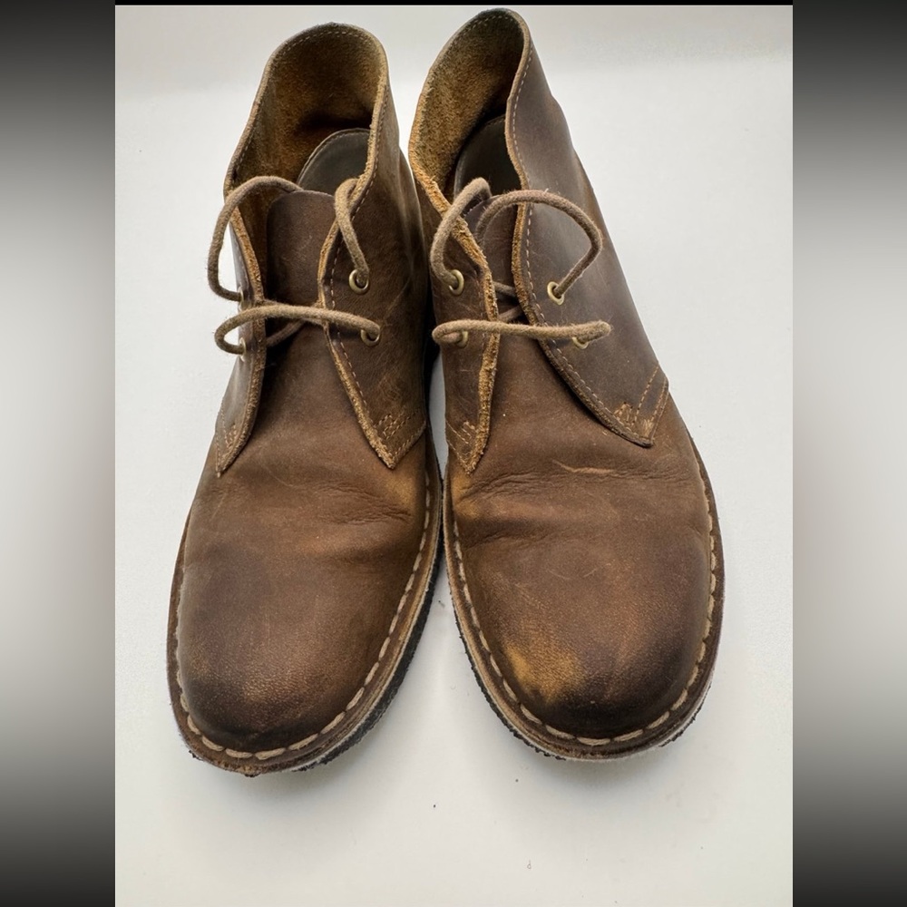 Clarks Originals Women’s Desert Boot Size 6 Beeswax Brown Leather Lace-up Comfy